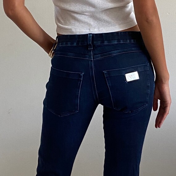 Y2K Jeans / Vintage Emporio Low Rise Dark Blue - Etsy