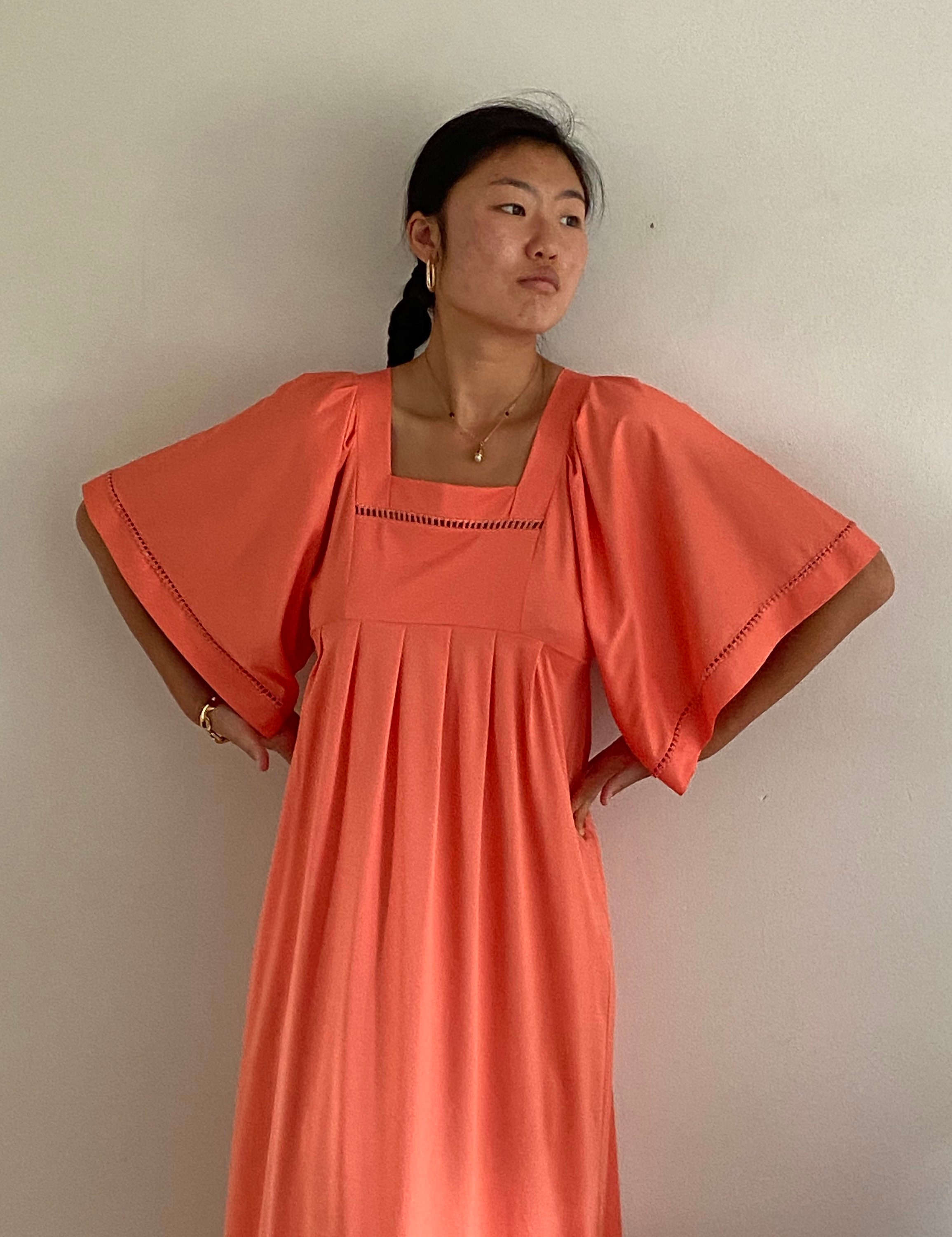70s Maxi Lounge Dress / Vintage Vanity 