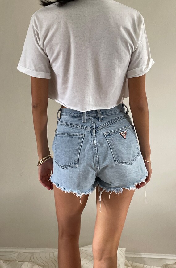 Vintage high waisted guess jeans top