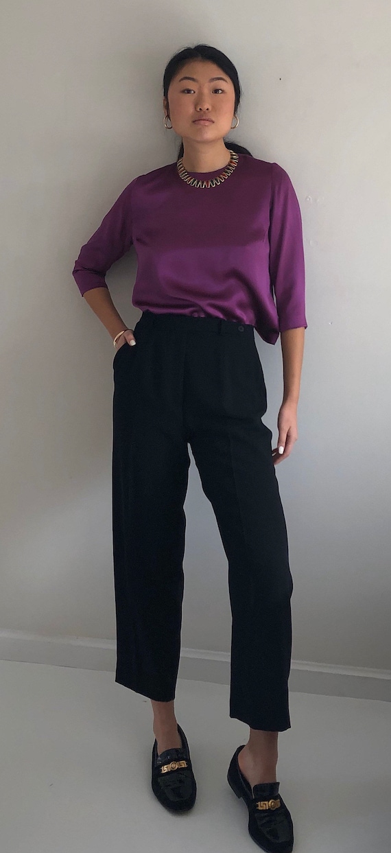 Armani black deals trousers