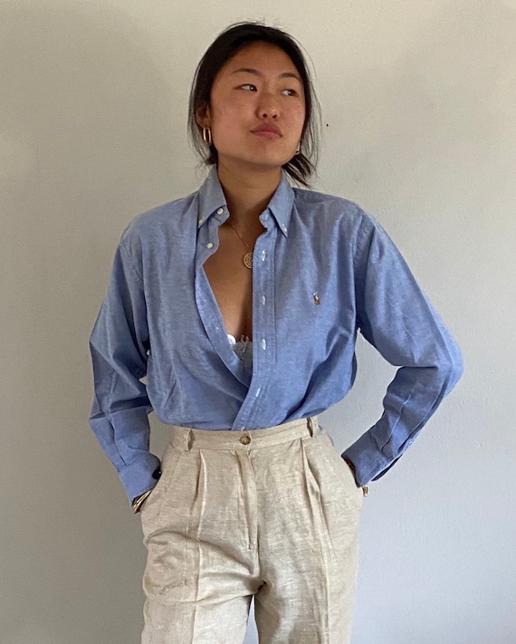 80s Ralph Lauren button down shirt / vintage baby