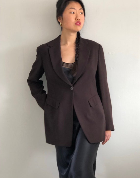 donna karan black blazer
