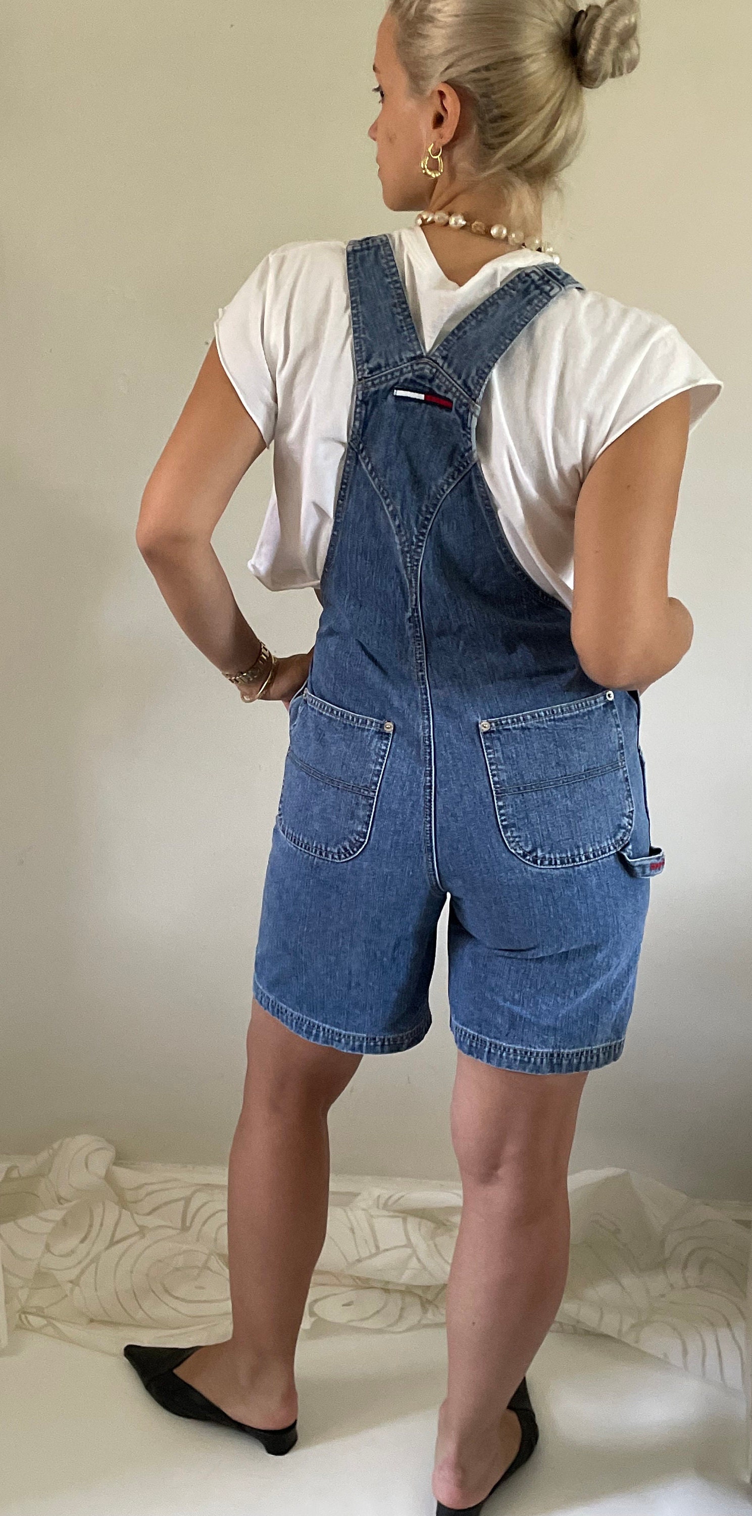 Tommy Hilfiger VTG Jeans Tommy Girl Cotton Denim Overalls Painters Loop  Size XS Blue - $30 - From Emilia