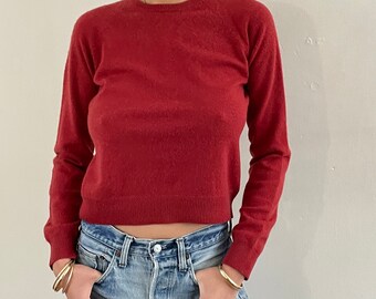 Brick Red Sweater - Etsy