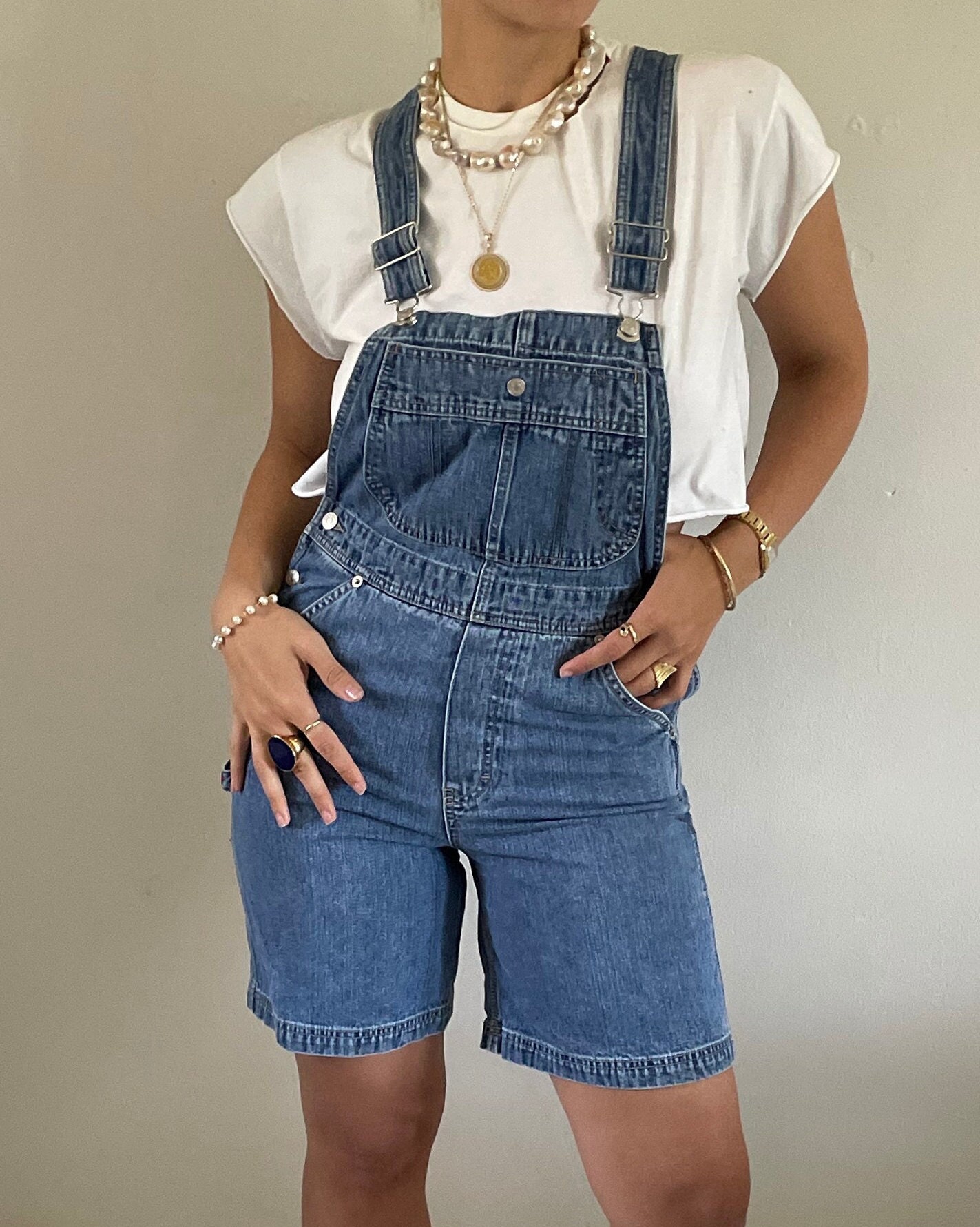 Tommy Hilfiger VTG Jeans Tommy Girl Cotton Denim Overalls Painters Loop  Size XS Blue - $30 - From Emilia