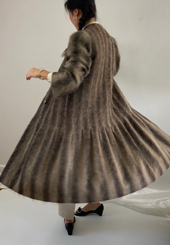 70s Trigère mohair coat / vintage Pauline Trigère