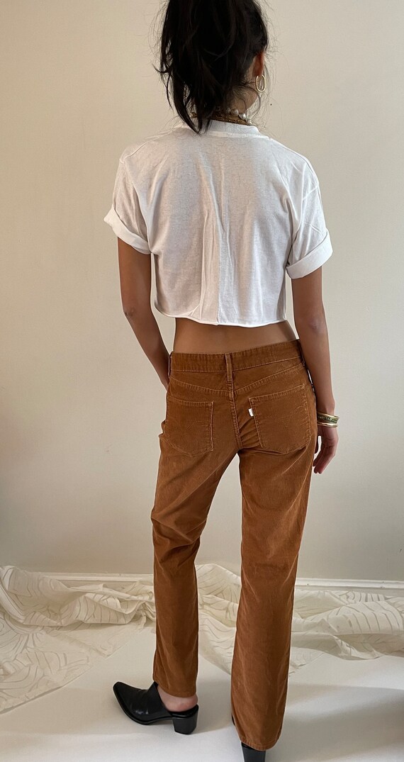 31 Levis velours c tel jeans vintage tabac sienne coton velours