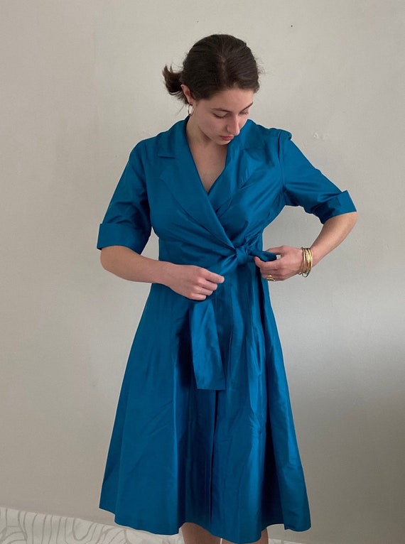 Vintage silk wrap dress - Gem