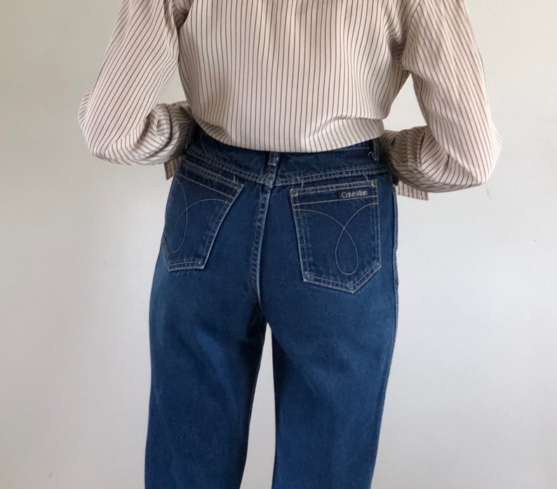 Vintage calvin klein jeans / 80s calvin klein mom jeans / high | Etsy