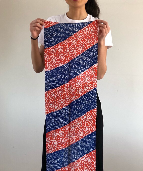 80s Bill Blass silk scarf / vintage silk oblong di