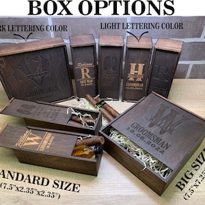 Aangepaste Groomsmen Gift Box voor Groomsmen Uitnodiging, Groomsman Proposal box, Beste Man cadeau, Zult u mijn Beste Man zijn, Wedding Day Gift Box afbeelding 4