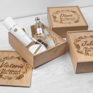 Personalized Bridesmaid Proposal Wooden Gift Box - Etsy