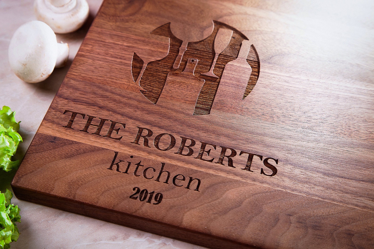 Personalized Cutting Board Kitchen Decor Housewarming Gift Etsy