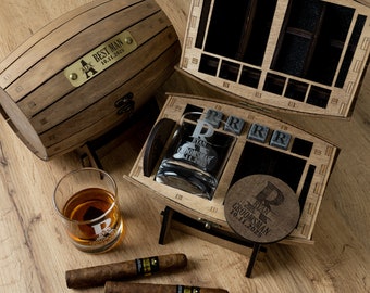 Harvey Makin Amore di Juliana Bicchiere Per Il Whisky & Sottobicchiere - Best Man regalo di nozze
