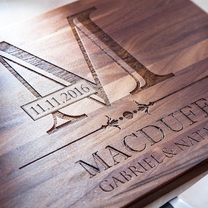 Wooden Cutting Board - christmas Gift Personalized Cutting Board Wedding Gift Rustic wedding decor Engagement gift Custom cutting board