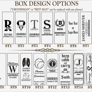 Aangepaste Groomsmen Gift Box voor Groomsmen Uitnodiging, Groomsman Proposal box, Beste Man cadeau, Zult u mijn Beste Man zijn, Wedding Day Gift Box afbeelding 5