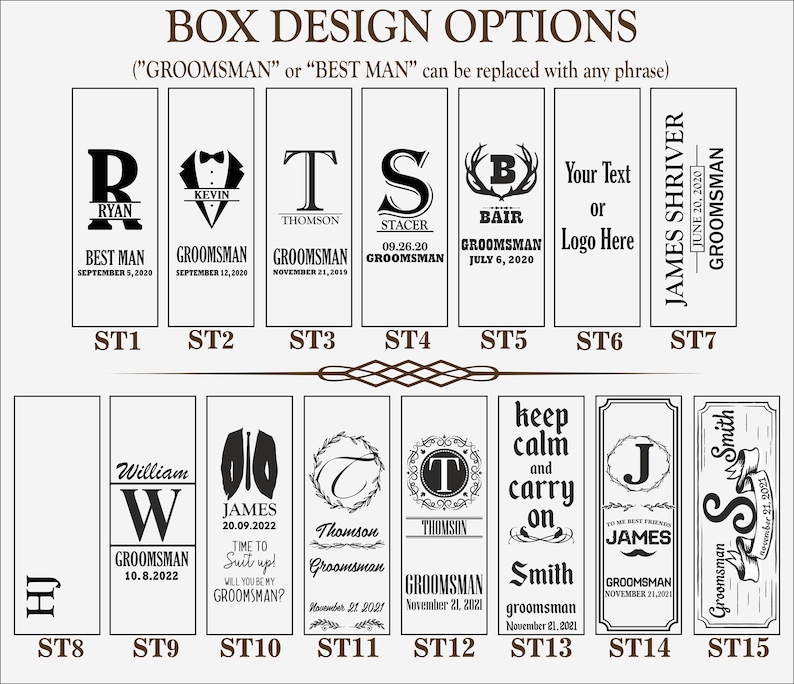 Aangepaste Groomsmen Gift Box voor Groomsmen Uitnodiging, Groomsman Proposal box, Beste Man cadeau, Zult u mijn Beste Man zijn, Wedding Day Gift Box afbeelding 5