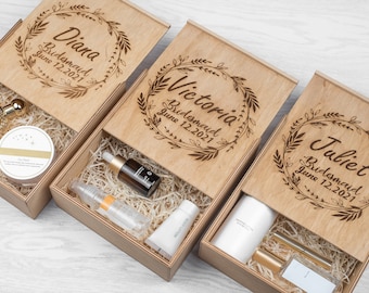 Personalized Bridesmaid Proposal Wooden Gift Box