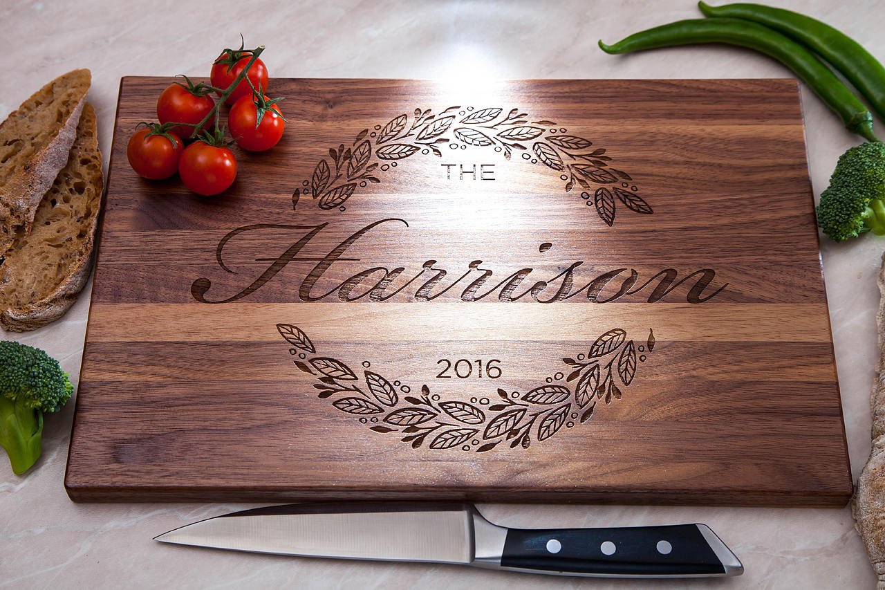 Personalized Cutting Board Wedding Gift Engagement Gift Etsy