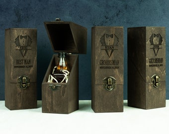 Unique Groomsmen Proposal Ideas, Personalized Groomsman Gift Boxes, Wedding Day Groomsmen Invitation, Will you Be my Groomsman, Engraved Box
