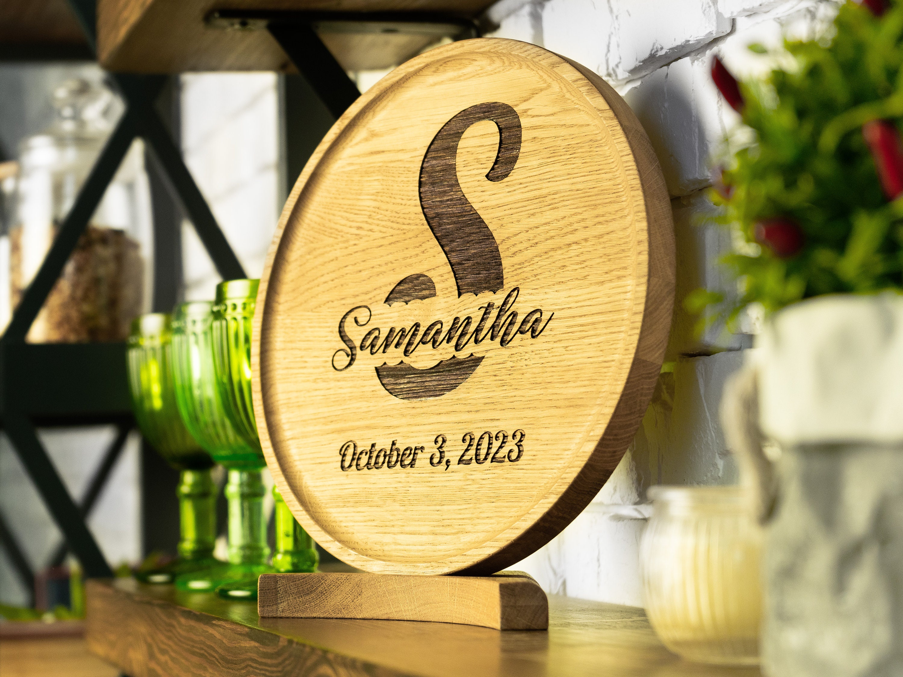 Engraved Wood Catchall Tray - Wooden Anniversary Gift for Him or Her ...