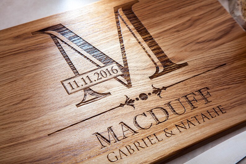 Walnut Cutting Board Wedding Cutting Board Engraved Kitchen Etsy