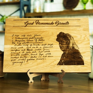 Personalized Cutting Board with handwritten recipe Christmas gift for mother, Recipe Cutting Board, baking gift for Mom grandma, nana gift image 10