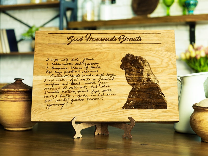 Personalized Cutting Board with handwritten recipe Christmas gift for mother, Recipe Cutting Board, baking gift for Mom grandma, nana gift image 10