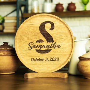 Engraved Wood Catchall Tray - Wooden Anniversary Gift for Him or Her ...