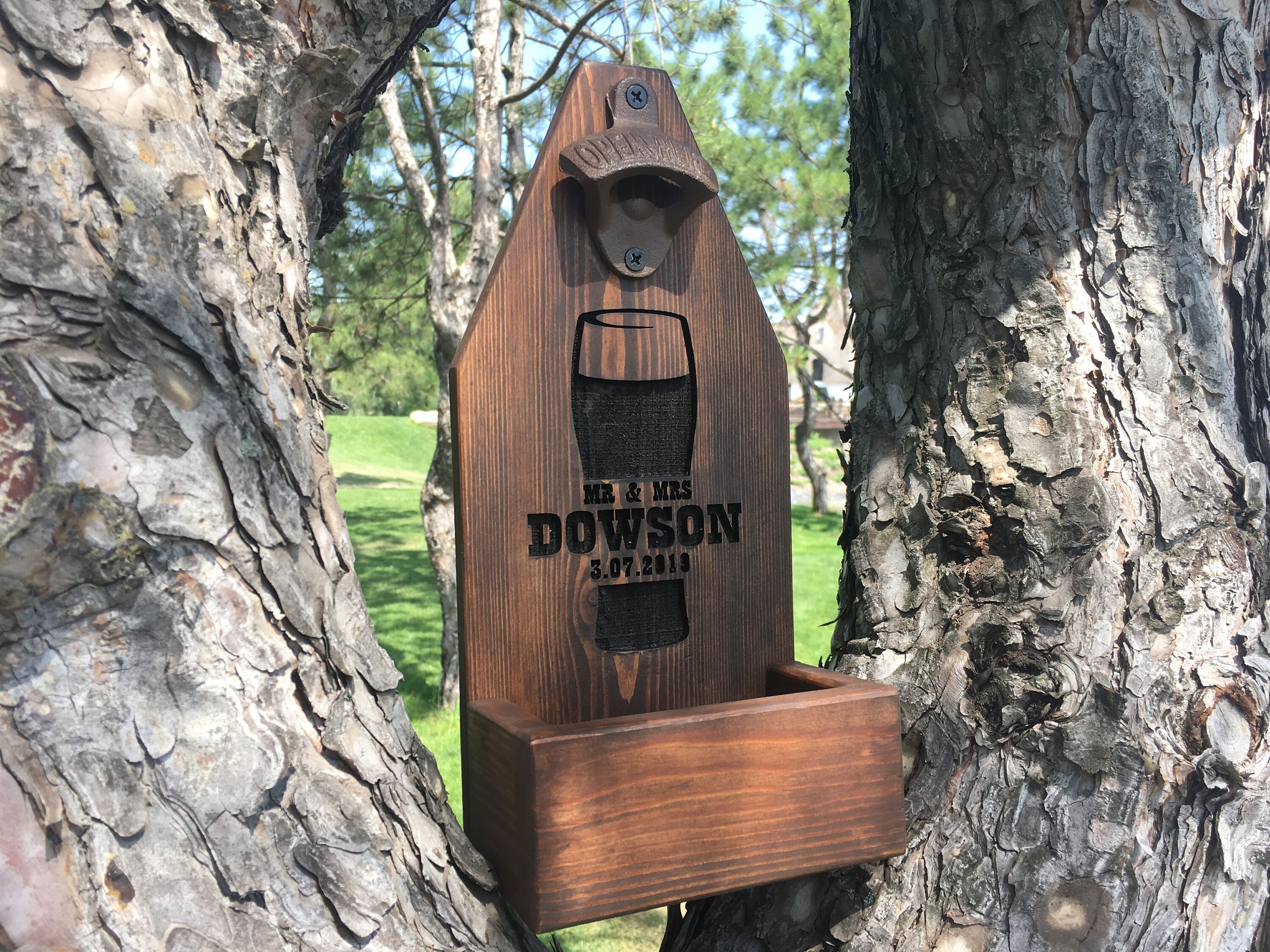 Personalized Wall Mounting Beer Bottle Opener with Сap Etsy