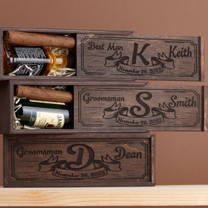 Personalized Groomsmen gifts  Ides, Proposal box for Wedding Day Gifts, Will You Be My Groomsman, Wedding gifts for Groomsmen, Best Man Gift
