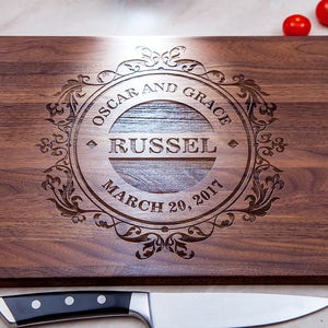 Personalized cutting board , custom cutting board, wedding gift, bridal shower gift