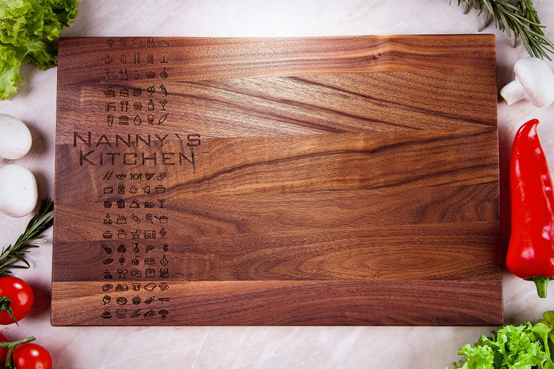 Personalized Cutting Board Mothers Day Gift for Mom Etsy
