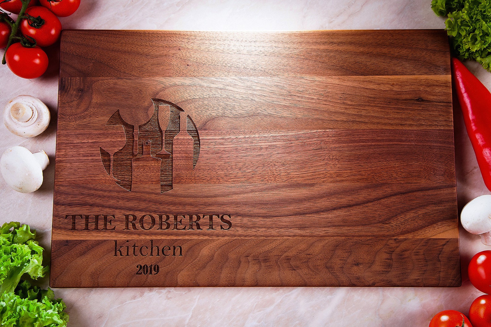 Personalized Cutting Board Kitchen Decor Housewarming Gift Etsy