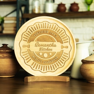 Charcuterie Board Personalized-Custom Serving Platter-Round Serving Board-Engraved Serving Tray-Butter Board-My Kitchen My Rules-Cheese Tray