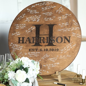 Layered Wood Wedding Sign or Guest Book Alternative,  Wedding Guest Book Decor, Wood Wedding Unique Guest Book for Custom Wedding