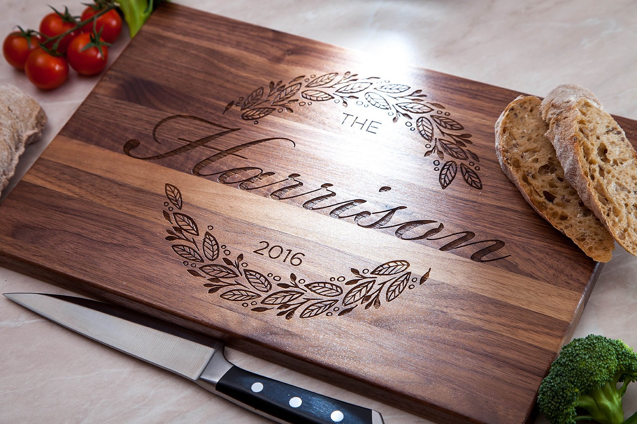 Personalized Cutting Board Wedding Gift for the Couple Etsy