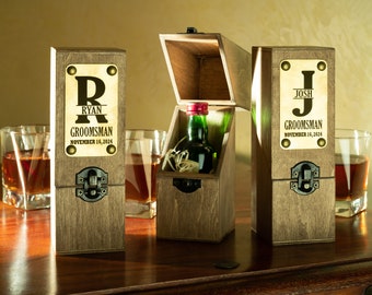 Boîte de proposition de garçon d'honneur personnalisée : coffret cadeau de garçon d'honneur gravé