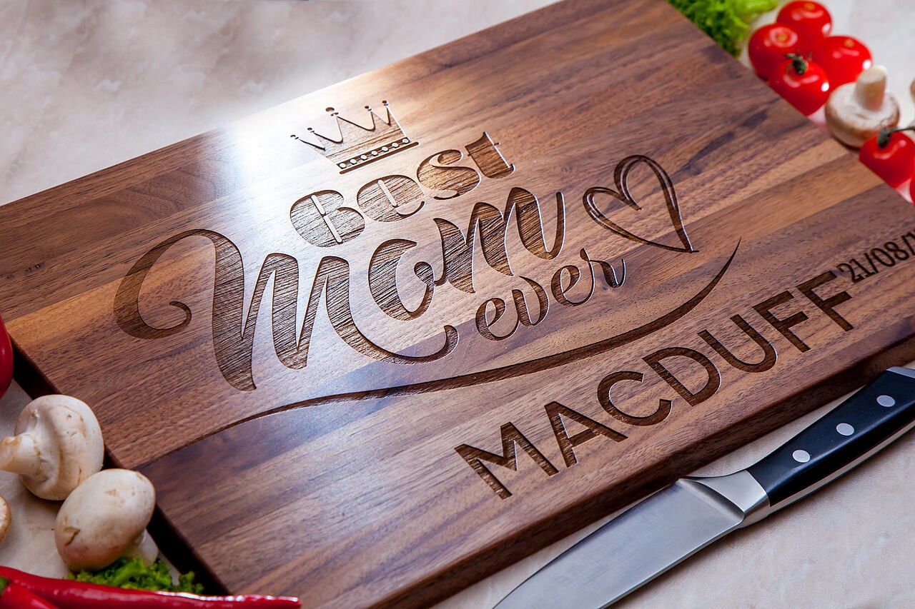 Personalized Cutting Board Gift for Mom Mother birthday Etsy