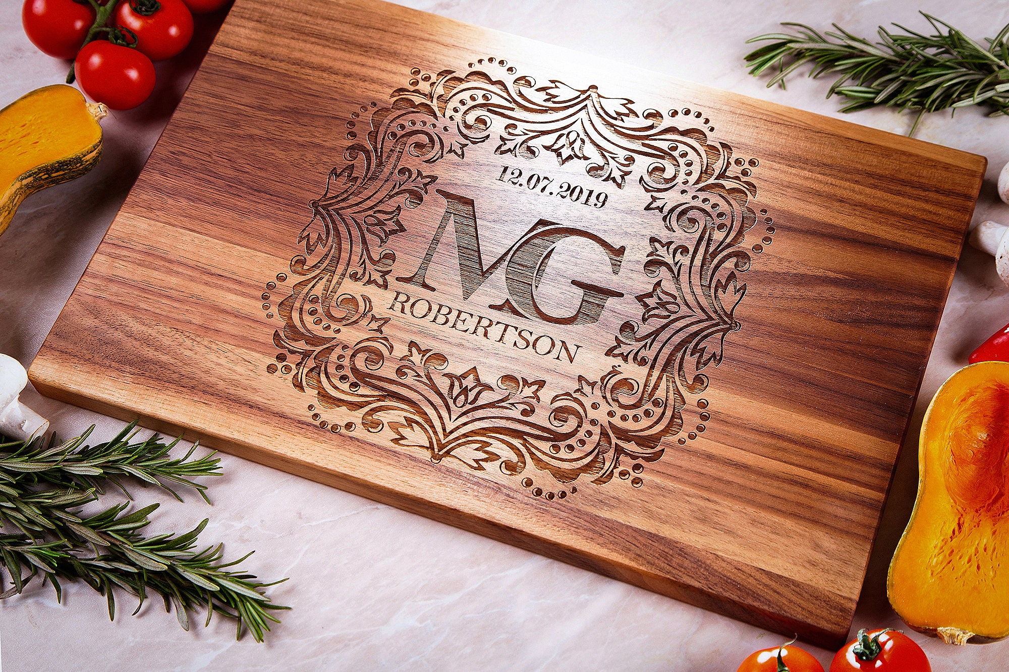 Personalized Cutting Board Kitchen Decor Housewarming Gift Etsy