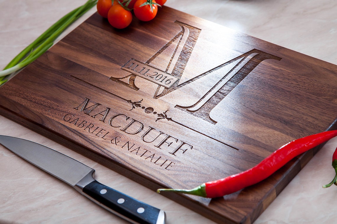 Wooden Cutting Board Memory Gift Engraved Gift Personalized Etsy