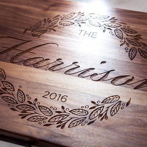 Personalized cutting board wedding gift for the couple christmas gift for mom image 6