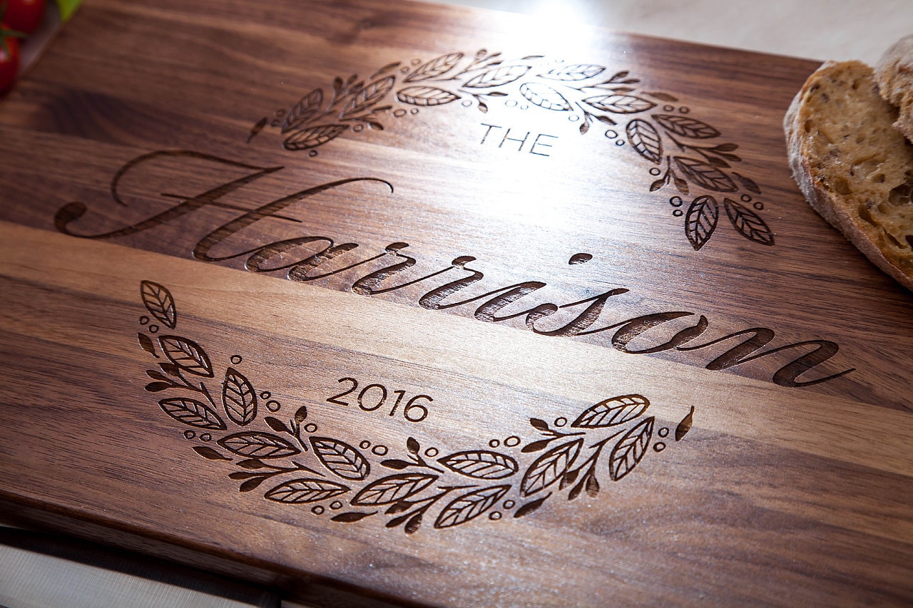 Personalized Cutting Board Wedding Gift for the Couple Etsy