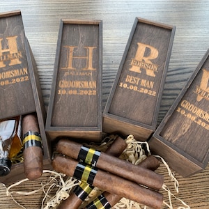 Personalized Groomsmen Gift Box, Groomsmen Proposal Box, Best Man Proposal, Groomsmen Invitation Gift, Engraved Shot Glasses, Wedding Favors