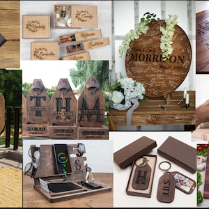 Groomsmen Gift Box, Personalized Shot Glass Set, Groomsmen Proposal, Cigar Gift Box, Bachelor party gift, Groomsman Proposal gift image 10