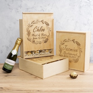 Bridesmaid Proposal Gift Box, Maid of Honor Gift Idea, Bridesmaid Ask Box, Bridal Party Gift Boxes, Bachelorette Party Favors, Wedding Boxes