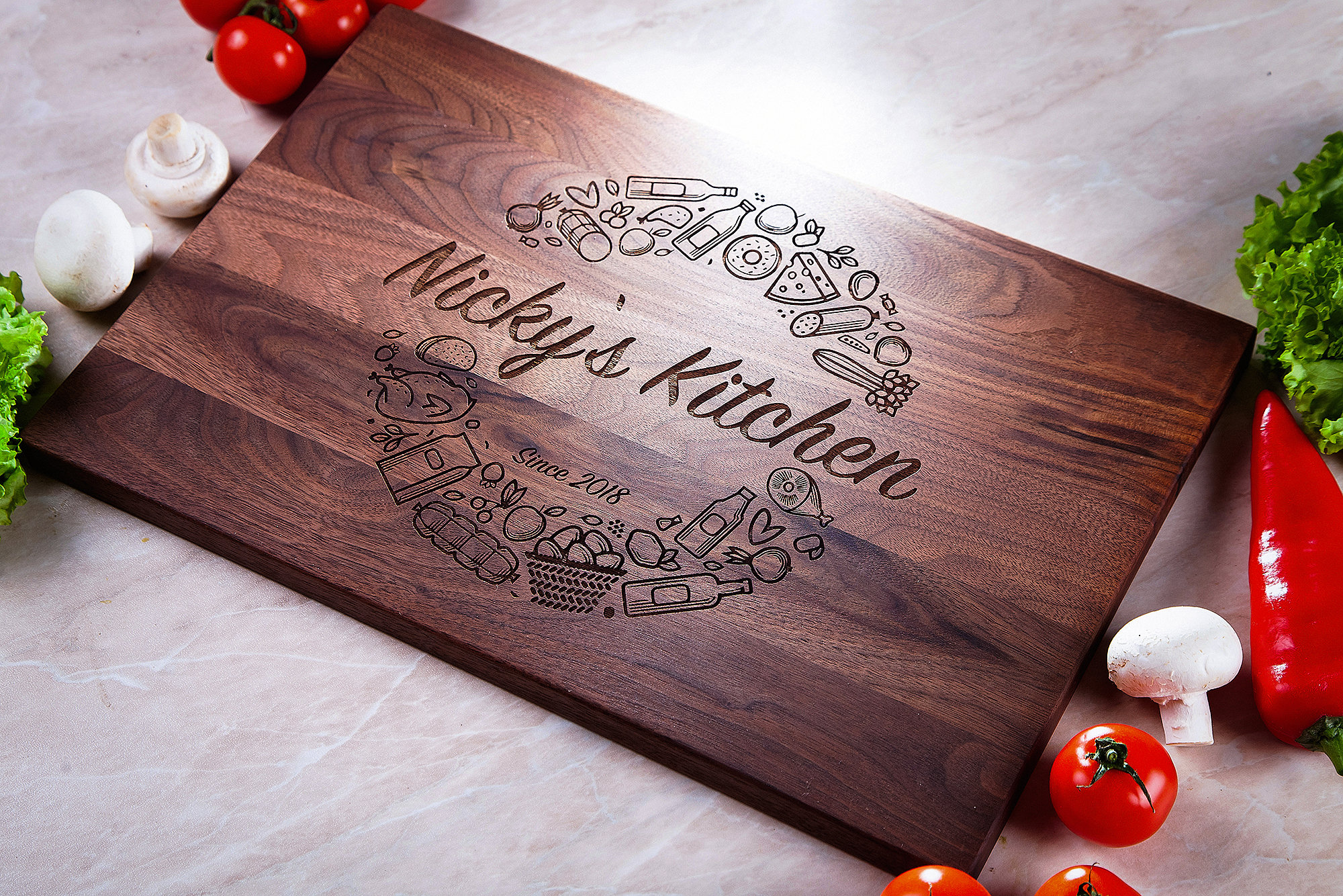 Personalized Cutting Board Mother Day Gift Christmas Gift Etsy