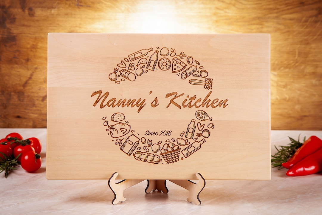 Wood Kitchen Decor Personalized Cutting Board Housewarming Etsy