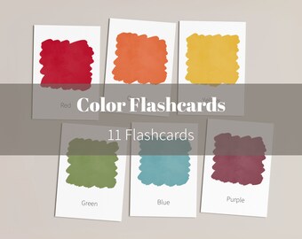 Couleurs Flashcards pour tout-petits imprimables