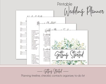 Printable- Eucalyptus Wedding Planning Binder